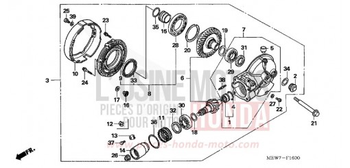 ENGRENAGE MENE DE SORTIE NT700VA6 de 2006